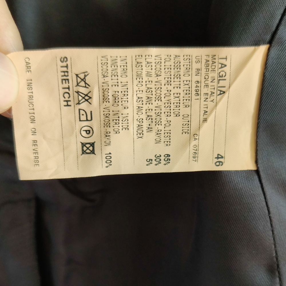 Sisley (Benetton) Men's Size 36R Waist Tuxedo - Picture 12 of 16